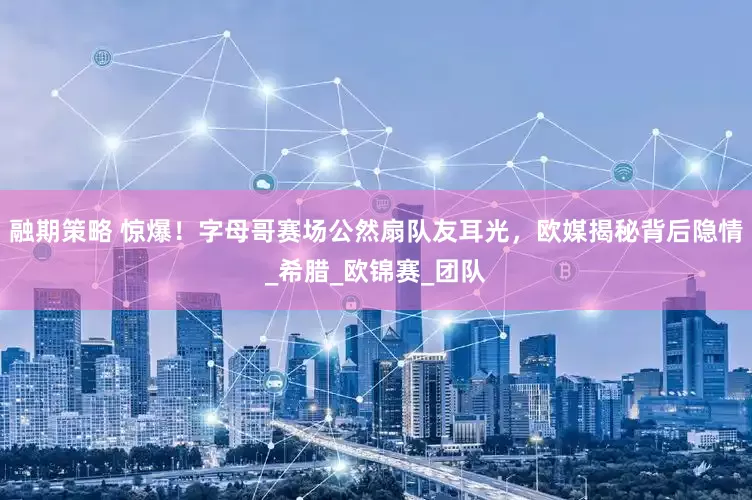 融期策略 惊爆！字母哥赛场公然扇队友耳光，欧媒揭秘背后隐情_希腊_欧锦赛_团队
