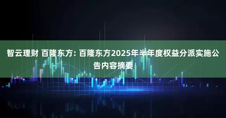 智云理财 百隆东方: 百隆东方2025年半年度权益分派实施公告内容摘要